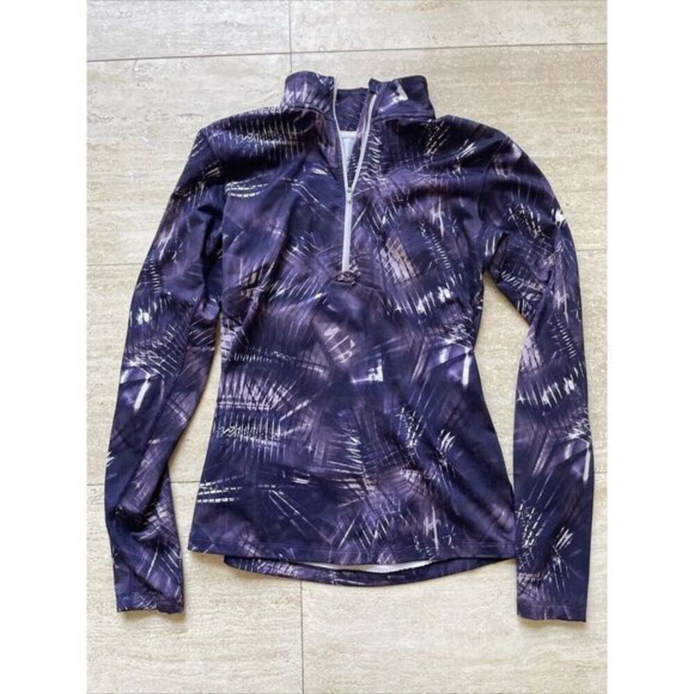 Nike Pro Warm Dri-Fit Half-Zip‎ Top in Purple Dynasty Bleach Lilac size L
